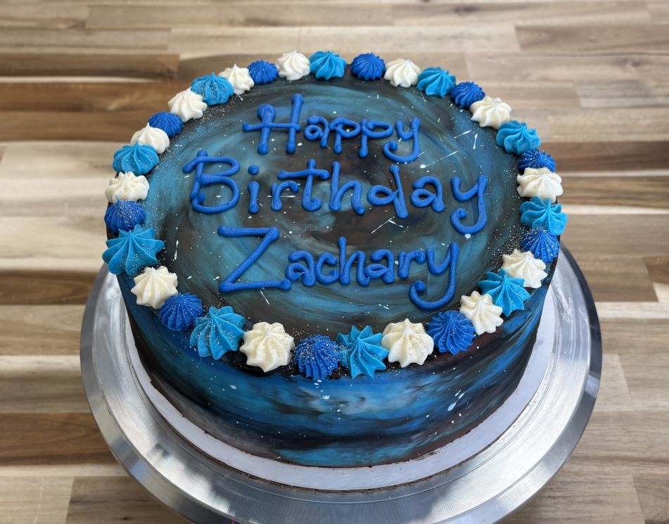 Gluten Free Vanilla Galaxy Cake